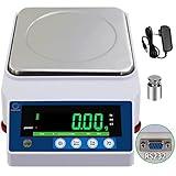 RUISHAN 6000gx0.01g Large Range Lab Scale Precision Electronic Digital Lab Weight Analytical Balance Scale 6kg Industrial Scale Counting Scale Postal Scale Scientific Gram Scale Clark Scale Gold Scale