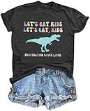 MYHALF Teacher Shirt Women Grammar Tshirt: Funny Dinasour Graphic T Shirt Teacher Gifts Kindergarten Teacher Life Tops Light Grey