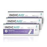 INDICAID COVID-19 Antigen Rapid Test, 6 Tests in 3 Individual Packs, FDA EUA Authorized OTC COVID Home Test, HSA/FSA Eligible, Fast and Easy to Use