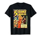 Vintage Science Fiction Comic Book - Strange Worlds T-Shirt