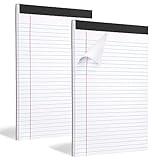 2 Pack Legal Pads Refills Note Pads, Writing Pads 8.5 x 11 Inches, Memo Pads Lined Writing Note Pads, Letter Size Legal Pad Wide Ruled Lined Pads Legal Rule for School Office（30 Sheet per Pads）