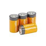 Amazon Basics 4-Pack D Cell Alkaline Everyday Batteries, 1.5 Volt, 5-Year Shelf Life