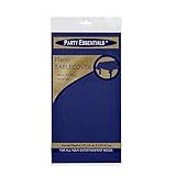 Party Essentials 54108 Heavy Duty Plastic Tablecover, 108" Length x 54" Width, Navy Blue (Case of 24)