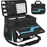 Deegotech Travel Carrying Case Compatible with Xbox Series X/S, Portable Storage Game Bag with Extra Console Protection Padded, Multiple Pockets for 15.6”Laptop Controller Headsets Game Accessories