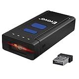 Eyoyo Portable Bluetooth Barcode Scanner Wireless, 2877 CCD Mini Handheld CMOS UPC USB Barcode Reader Compatible for POS, iPad, iPhone, Android Phones, iOS Work for Store, Book, Library Inventory