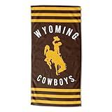 The Northwest Company NCAA Wyoming Cowboys Beach Towel, 30" x 60", Stripes