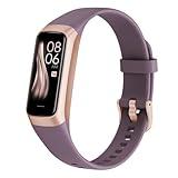 Fitness Tracker with 24/7 Blood Oxygen Heart Rate and Sleep Monitor,IP68 Waterproof,1.10''AMOLED Touch Color Screen,Step Counter Health Activity Trackers for Women Men (Bordeaux)