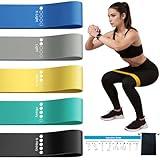 Resistance Loop Exercise Bands for Home Fitness, Yoga Pilates, Stretching, Strength Training, and Physical Therapy - Elastic Bands Set Workout Bands for Women&Men - Colorful