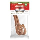 TRURANCH Collagen Chew - Candy Cane - 1 Bag, 2 Count, Stocking Stuffer, Limited Edition Holiday All-Natural, Dog Treat Candy Cane, Rawhide Alternative, Dog Chew