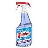 Windex Glass and Window Cleaner Spray Bottle, Ammonia Free, Packaging Designed to Prevent Leakage and Breaking, Surface Cleaning Spray, Crystal Rain Scent, 23 Fl Oz