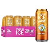 Sparkling Ice Caffeine Tea + Lemonade Sparkling Water with Caffeine, Zero Sugar, with Antioxidants and Vitamins,16 fl oz Cans (Pack Of 12)