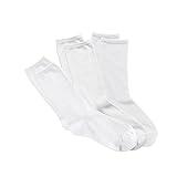 6 Pack of Hanes Ladies Crew Socks, White, 5-9