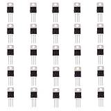 BOJACK IC L7805CV Voltage Regulator Output 5 V 1.5 A Integrated Circuits L7805 Linear Positive Voltage Regulators TO-220(Pack of 25 pcs)