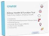 Choose Health 6-in-1 at-Home Kidney Test | Test and Track Your Kidney Function and Health | 6 Key Markers of Kidney Function | Cap & CLIA accredited Laboratory Testing | Not Avail in NY RI