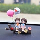 YuanHolumid Cute Cartoon Car Decoration,Couple Ornaments, Car Dashboard Decorations Girl and Boy Ornament,Car Interior Resin Ornaments Suit,Dashboard Figurine Gifts for Automotive Ceiling Fans