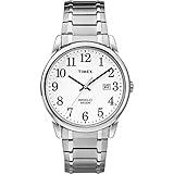 Timex Men's TW2P81300 Easy Reader Silver-Tone Stainless Steel Expansion Band Watch