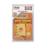 HotHands Body & Hand Super Warmers - Long Lasting Natural Odorless Air Activated Warmers - Up to 18 Hours of Heat - 3 Individual Warmers