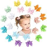 CÉLLOT 20pcs 2.36 inch Hair Bows for Girls Grosgrain Ribbon Toddler Hair Bows Alligator Clips for Baby Girls Kids Infants Back to School Hair Accessories in Pairs…