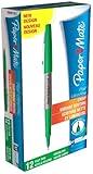 Paper Mate Flair Ultra Fine Fibre Tip Pen 0.5mm - Green (Box of 12)
