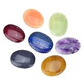 Chakra Gemstone – 7 Chakra Balancing Aura Healing Chakra Gemstone for – Psychic Growth Improve Love Relationship - Stable Mind Meditation Aid Yoga