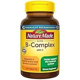 Nature Made Super B Complex with Vitamin C and Folic Acid, Dietary Supplement for Immune Support, 140 Tablets, 140 Day Supply