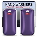 Hand Warmers Rechargeable, 2 Pack Electric Hand Warmer, Reusable Portable Pocket Heater USB Handwarmers, Gifts for Men, Women, Indoor, Outdoor, Hiking, Skiing, Camping, Hunting Accessories