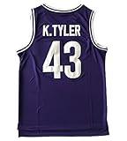 Kenny Tyler Shirts #43 K.Tyler Basketball Jersey (Purple, XX-Large)