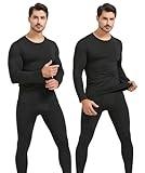 UNIQUEBLLA Long Johns Thermal Underwear Set for Men Thermal Base Layer Cold Weather Bottom Top