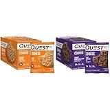 Quest Peanut Butter & Double Chocolate Chip Protein Cookie Bundles, High Protein, Low Carb, 12 Count