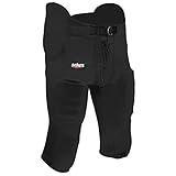 Schutt Sports Boys Youth All-in-One Poly Knit Football Pant, Black, Medium, X-Large