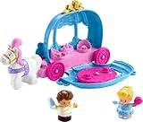 Fisher-Price Little People Toddler Toy Disney Princess Cinderella’s Dancing Carriage Playset with Figures for Pretend Play Ages 18+ Months​