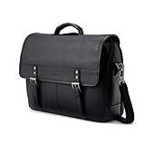 Samsonite Classic Leather Flapover, Black, One Size