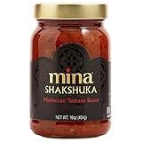 Mina Shakshuka Sauce, Moroccan Tomato Sauce, 16 Oz Sugar Free Sauce, Keto Friendly, Perfect to Use as Pasta Sauce and Simmer Sauce, Delicious with Eggs, Pizza, Sandwiches, and More
