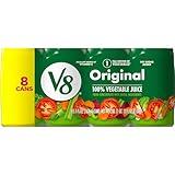 V8 Original 100% Vegetable Juice, 5.5 fl oz Can (8 Pack)