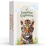 Emotion Explorers - 50 Exercises and Reflection Cards - Questions for Self Care, Stress and Social Anxiety Relief - Therapy Games for Children, Teens and Adults for Resilience and Emotional Agility