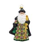 Christopher Radko Hand-Crafted European Glass Christmas Tree Decorative Ornament, The Opulent Noel