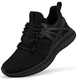 Abboos Womens Sneakers Running Sport Aerobics Shoe Fashion Workout Athletic Casual Walking Shoes for Women Black Size 7