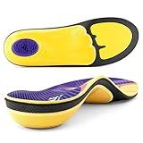 VALSOLE Plantar Fasciitis Insoles for Men Women - 220+lbs Heavy Duty Support Pain Relief Orthotics - High Arch Insoles - for Flat Feet - Metatarsalgia - Arch Pain - Work Boot Shoe Insole(270mm)