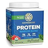 Sunwarrior Vegan Protein Powder Plant-Based Protein Powder USDA Organic | BCAA Amino Acid Hemp Seed | Keto Friendly Soy, Dairy, Gluten & Synthetic Free Non-GMO | Unflavored 15 Servings 19g Protein