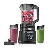Ninja Detect Power Blender Pro + Personal Single-Serve, BlendSense Technology, For-Smoothies, Food and More, Compact Kitchen Countertop, 1800 P-Watts, 72 oz. Pitcher, (2) 24 oz. Cups, Black, TB301