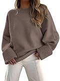 LILLUSORY Oversized Sweater Womens 2024 Fall Fashion Outfits Pullover Long Tunic Old Money Winter Clothes Cute Crewneck Trendy Knit Chunky Warm Knitted Top