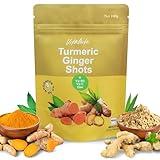 Turmeric Ginger Supplements - 100g (100 Shots) Powder with Orange, Curcumin, Vitamin C, D & Zinc - Joint, Gut, Keto, & Immune Support