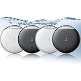 Air Tracker Tags-4 Pack, Smart Tag Work Compatible with Apple Find My (iOS Only), Bluetooth Tag Item Finders IP68 Waterproof Replaceable Battery for Wallet, Luggage, Backpack, Key