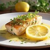 OCEANZEN: Premium Wild-Caught Chilean Sea Bass Fillets - Sustainably Sourced, Skinless, Freshly Frozen, 6 x 8 oz Portions, Perfect for Grilling or Baking (3 lbs)