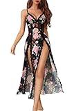 Avidlove Women's Floral Lace Plus Size Babydoll Lingerie Sexy Split Maxi Long Nightgown Dress