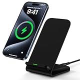 Samsung Wireless Charger Fast Charging Stand Wireless Android Desk Phone Charger Stand for Samsung Galaxy S24 Ultra S24+ S24 S23 FE S22 S21 S20 S10 S9 S8,iPhone 15 Pro Max Plus 14 13 12,Pixel 8 7