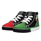 Nintendo Boys Mario and Luigi High Top Sneaker - 4 Black