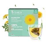 Teabox Dandelion Green Tea Bags 50 pcs | Made with 100% Whole Leaf & Natural Dandelion Roots | 2 Free Samples Included