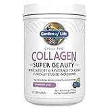 Garden of Life Grass Fed Collagen Super Beauty Powder - Blueberry Acai, 20 Servings, Collagen Powder for Women Skin Hair Nails Joints, Collagen Peptides Powder, Collagen Protein, Collagen Supplements