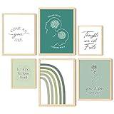 EXCOOL CLUB Therapy Office Decor Mental Health Posters for High School- 12x16 Psychology Wall Art, Counseling Office Must Haves, Therapist Decor School Counselor Supplies for Classroom (UNFRAMED)